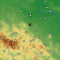 Nearby Forecast Locations - Jawor - Kaart