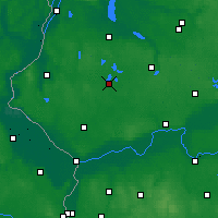 Nearby Forecast Locations - Myślibórz - Kaart