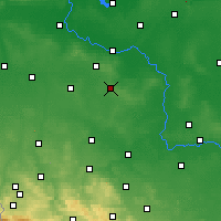 Nearby Forecast Locations - Polkowice - Kaart