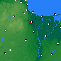 Nearby Forecast Locations - Pruszcz Gdański - Kaart