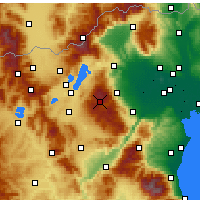 Nearby Forecast Locations - Vermio - Seli - Kaart