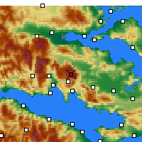 Nearby Forecast Locations - Parnassus - Kaart