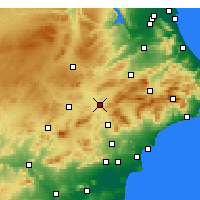 Nearby Forecast Locations - Villena - Kaart