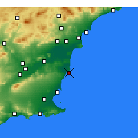Nearby Forecast Locations - Torrevieja - Kaart