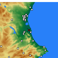 Nearby Forecast Locations - Sueca - Kaart