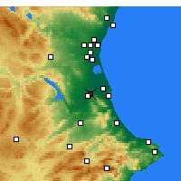 Nearby Forecast Locations - Algemesí - Kaart