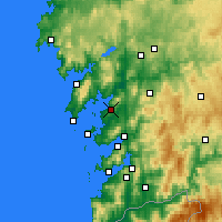 Nearby Forecast Locations - Vilagarcía de Arousa - Kaart