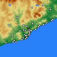 Nearby Forecast Locations - Ripollet - Kaart