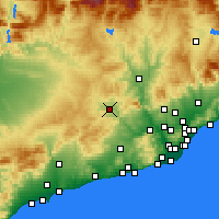 Nearby Forecast Locations - Igualada - Kaart