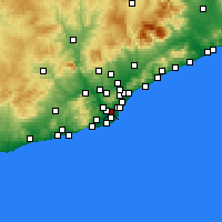 Nearby Forecast Locations - L'Hospitalet de Llobregat - Kaart