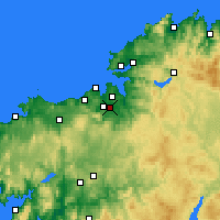 Nearby Forecast Locations - Cambre - Kaart