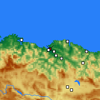 Nearby Forecast Locations - Algorta - Kaart