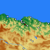 Nearby Forecast Locations - Santutxu - Kaart