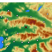Nearby Forecast Locations - Ödemiş - Kaart
