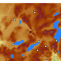 Nearby Forecast Locations - Dinar - Kaart