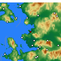 Nearby Forecast Locations - Aliağa - Kaart