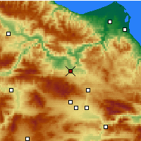 Nearby Forecast Locations - Vezirköprü - Kaart