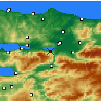 Nearby Forecast Locations - Sapanca - Kaart
