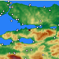 Nearby Forecast Locations - Karamürsel - Kaart