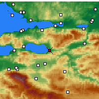 Nearby Forecast Locations - İznik - Kaart