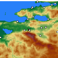 Nearby Forecast Locations - Gürsu - Kaart