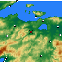 Nearby Forecast Locations - Gönen - Kaart