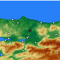 Nearby Forecast Locations - Ferizli - Kaart