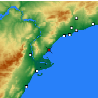 Nearby Forecast Locations - L'Ametlla de Mar - Kaart