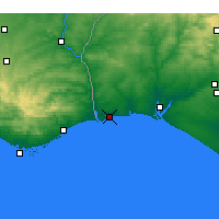 Nearby Forecast Locations - Isla Cristina - Kaart