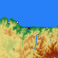 Nearby Forecast Locations - Ribadeo - Kaart