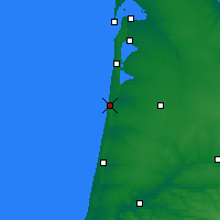 Nearby Forecast Locations - Mimizan - Kaart