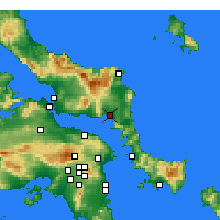 Nearby Forecast Locations - Aliveri - Kaart