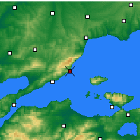 Nearby Forecast Locations - Hoşköy - Kaart