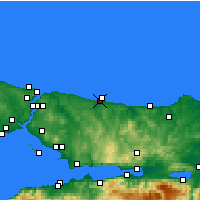 Nearby Forecast Locations - Hacikasim - Kaart