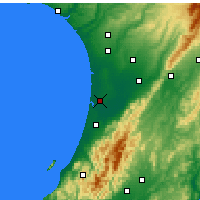 Nearby Forecast Locations - Foxton - Kaart