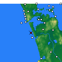 Nearby Forecast Locations - Karioitahi - Kaart
