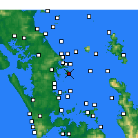 Nearby Forecast Locations - Kawau Point - Kaart