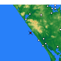 Nearby Forecast Locations - Maunganui Bluff - Kaart
