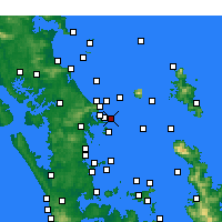 Nearby Forecast Locations - Takatu Point - Kaart