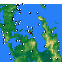 Nearby Forecast Locations - Waiheke Channel - Kaart