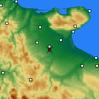 Nearby Forecast Locations - Foggia - Kaart