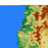 Nearby Forecast Locations - Viña del Mar - Kaart