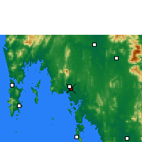 Nearby Forecast Locations - Krabi - Kaart