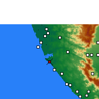 Nearby Forecast Locations - Kollam - Kaart