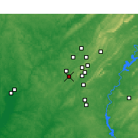 Nearby Forecast Locations - Bessemer - Kaart