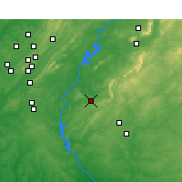 Nearby Forecast Locations - Sylacauga - Kaart