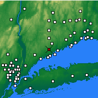Nearby Forecast Locations - New Canaan - Kaart