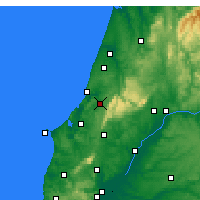 Nearby Forecast Locations - Alcobaça - Kaart