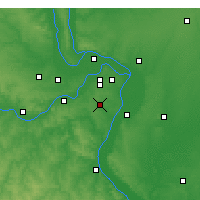 Nearby Forecast Locations - Ladue - Kaart
