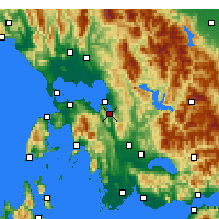 Nearby Forecast Locations - Amfilochia - Kaart